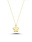 14K Star Plain Gold Necklace