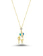 14K Mother & Daughter Gold Necklace