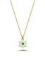 14K Enamel Daisy Gold Necklace