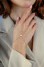 14K Butterfly Gold Hand Chain Bracelet