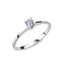 0.14 Carat Delicate Prong-Set Solitaire Diamond Ring