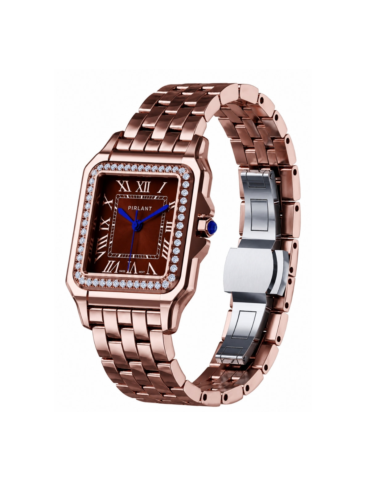 PIRLANT SBL03-5-KA Brown Dial Square Women's Quartz Watch – product photo 2