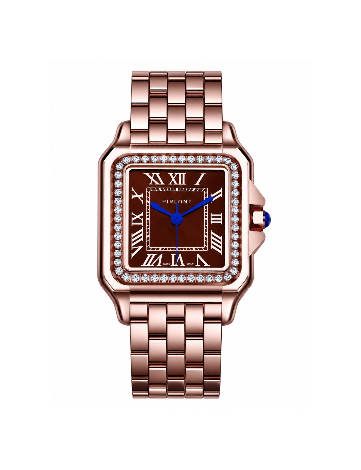 PIRLANT SBL03-5-KA Brown Dial Square Women's Quartz Watch – product photo 4
