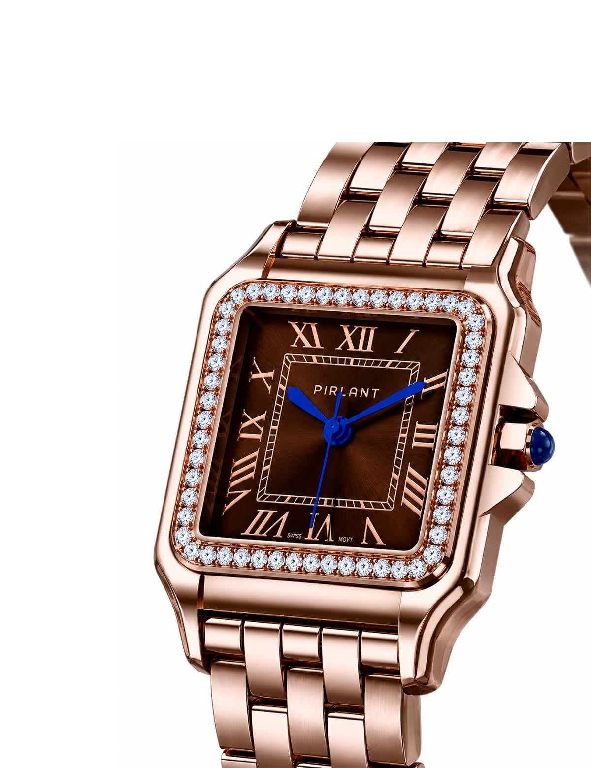 PIRLANT SBL03-5-KA Brown Dial Square Women's Quartz Watch – product photo 5