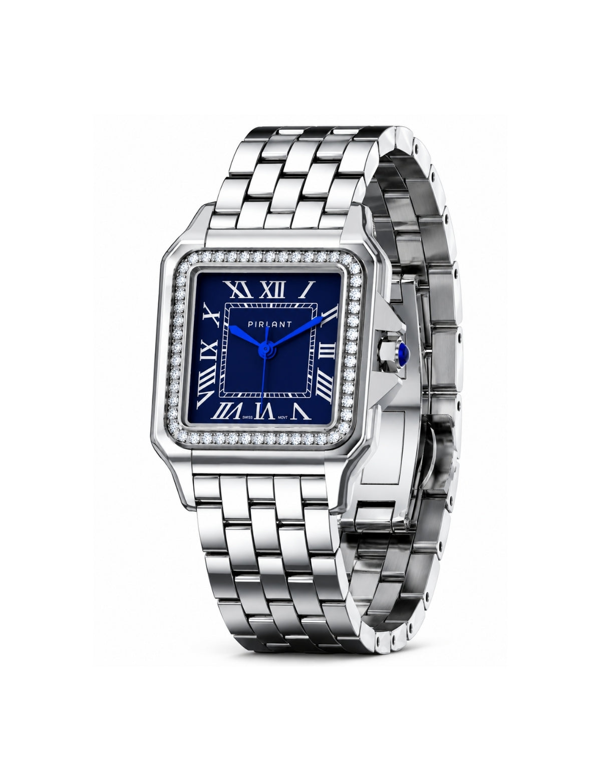 PIRLANT SBL03-1-LA Dark Blue Dial Square Women's Quartz Watch Secondary image
