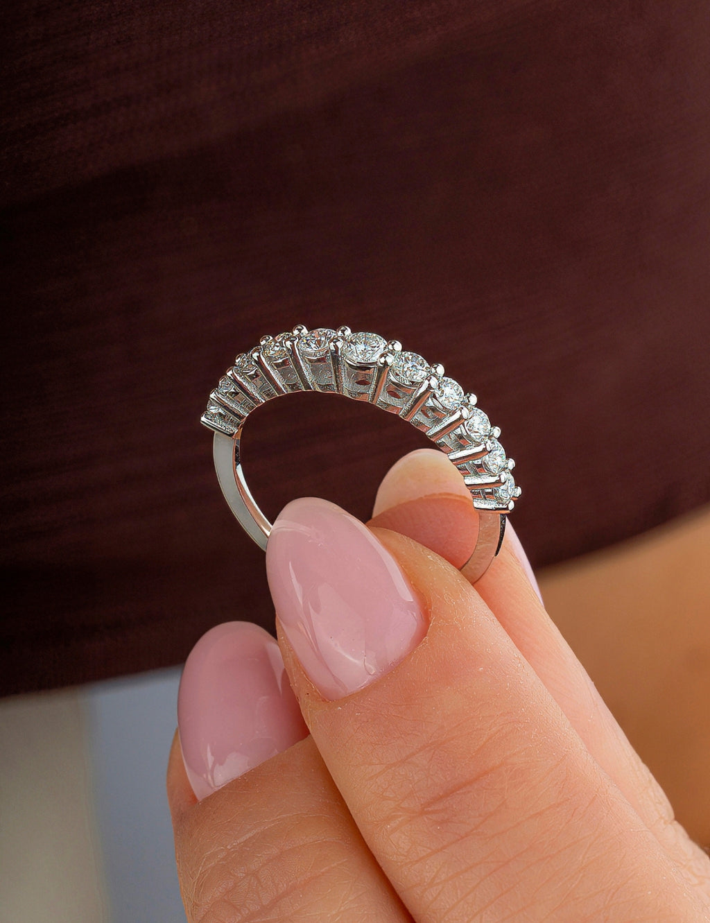 0.50 Carat Diamond Half-Eternity Ring