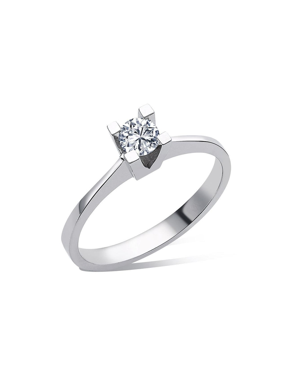 0.25 Carat Bold Prong-Set Solitaire Diamond Ring