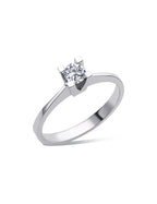 0.25 Carat Bold Prong-Set Solitaire Diamond Ring