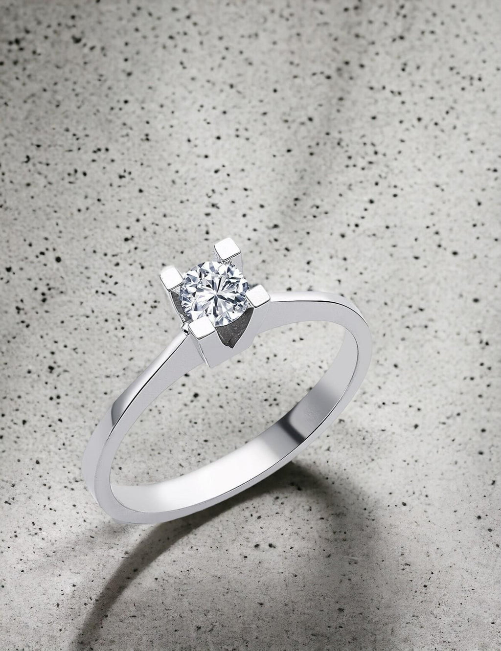0.25 Carat Bold Prong-Set Solitaire Diamond Ring