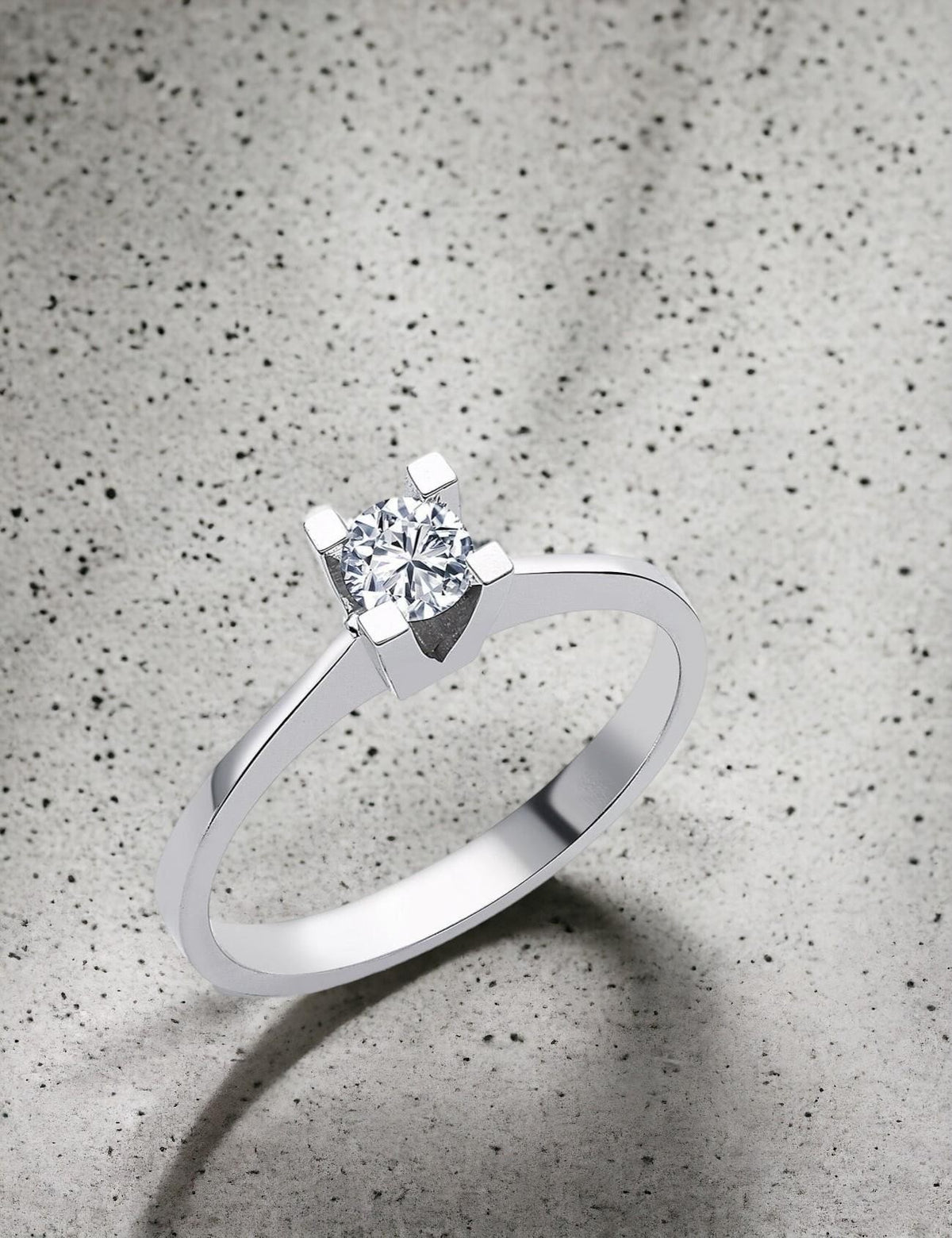 0.25 Carat Bold Prong-Set Solitaire Diamond Ring