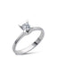 0.25 Carat Almond Prong-Set Solitaire Diamond Ring