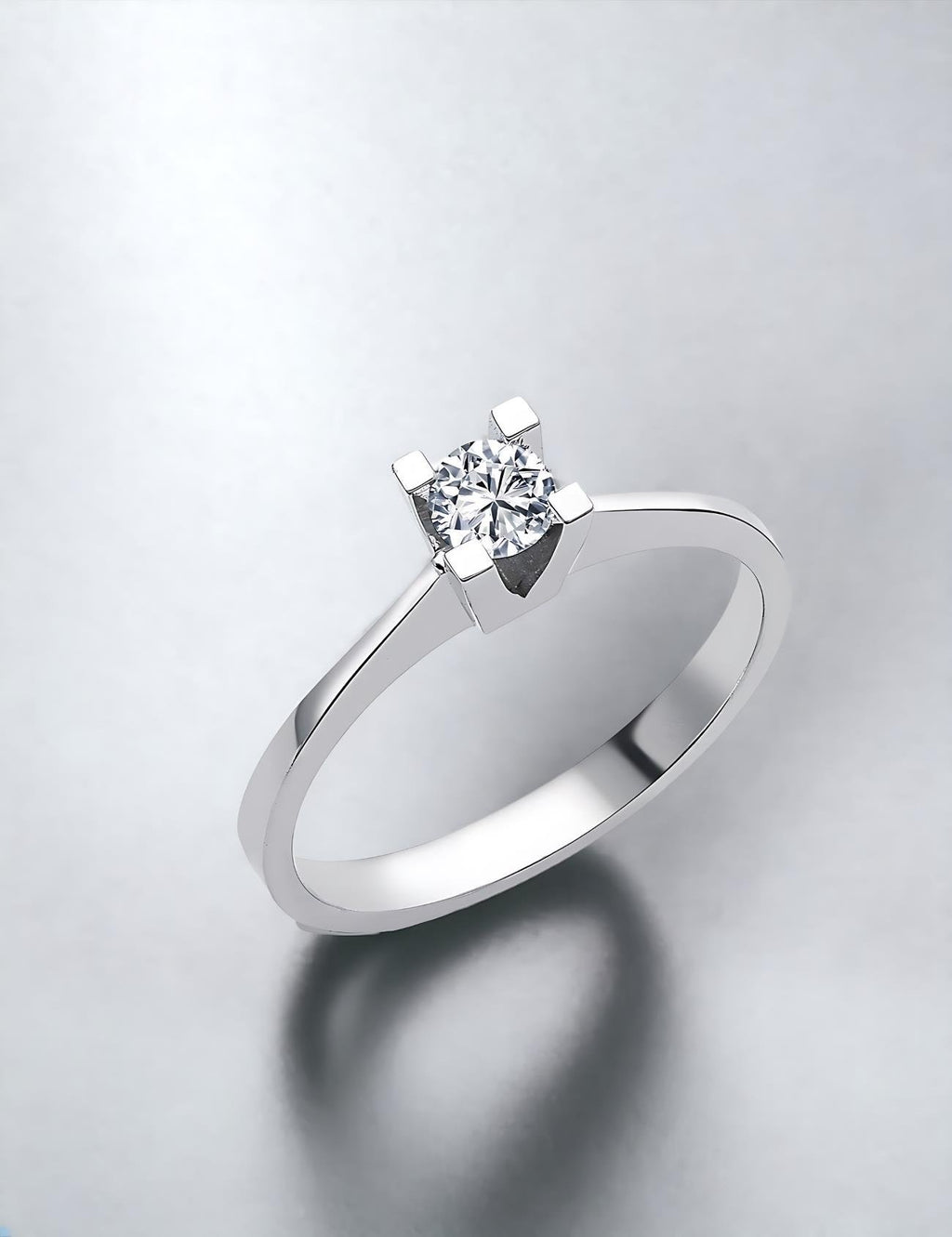 0.20 Carat Bold Prong Diamond Solitaire Ring