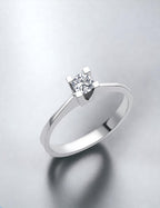 0.20 Carat Bold Prong Diamond Solitaire Ring