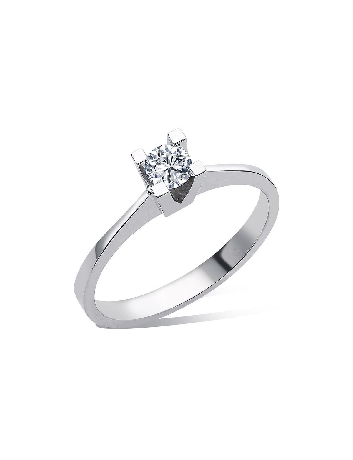 0.20 Carat Bold Prong Diamond Solitaire Ring Main image