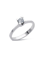 0.20 Carat Bold Prong Diamond Solitaire Ring