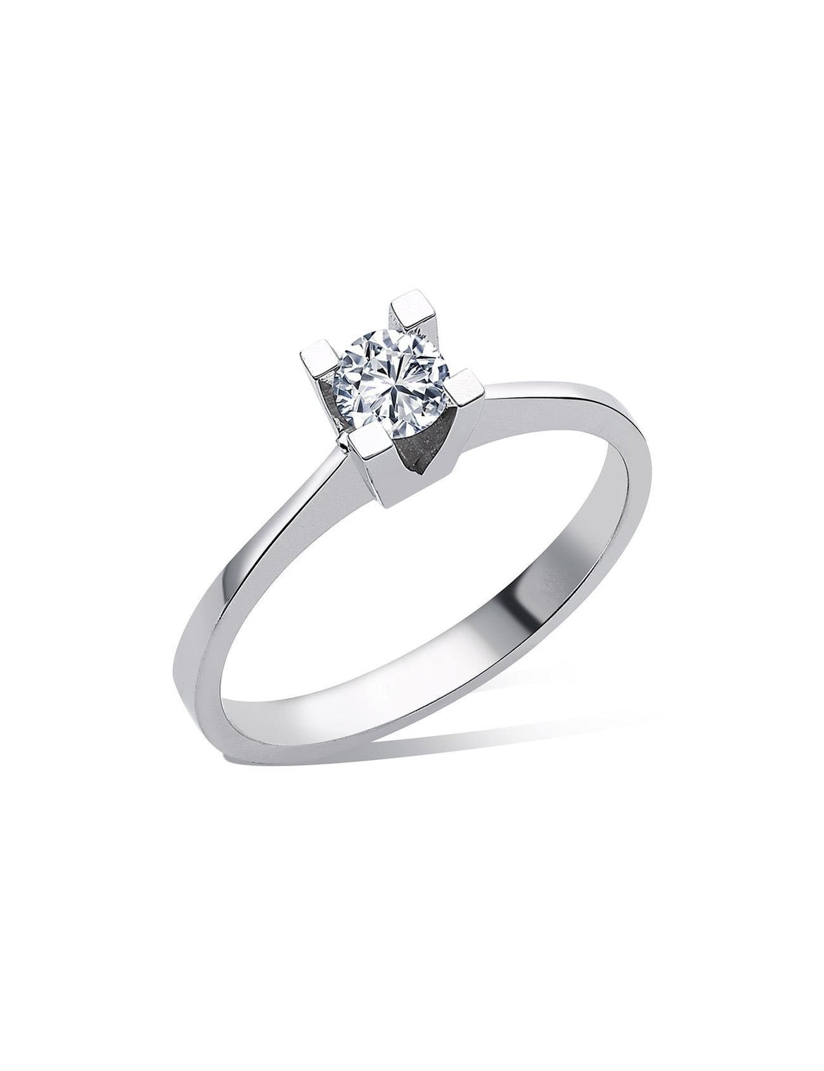 0.30 Carat Bold Prong-Set Solitaire Diamond Ring Main image