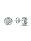 0.17 Carat Diamond Baguette Earrings
