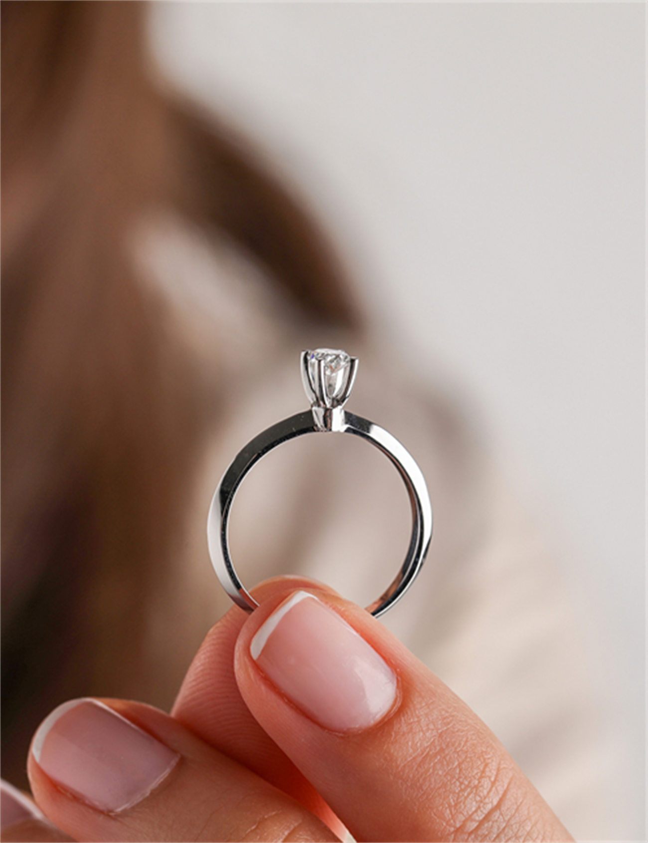 0.31 Carat Diamond Solitaire Ring Secondary image