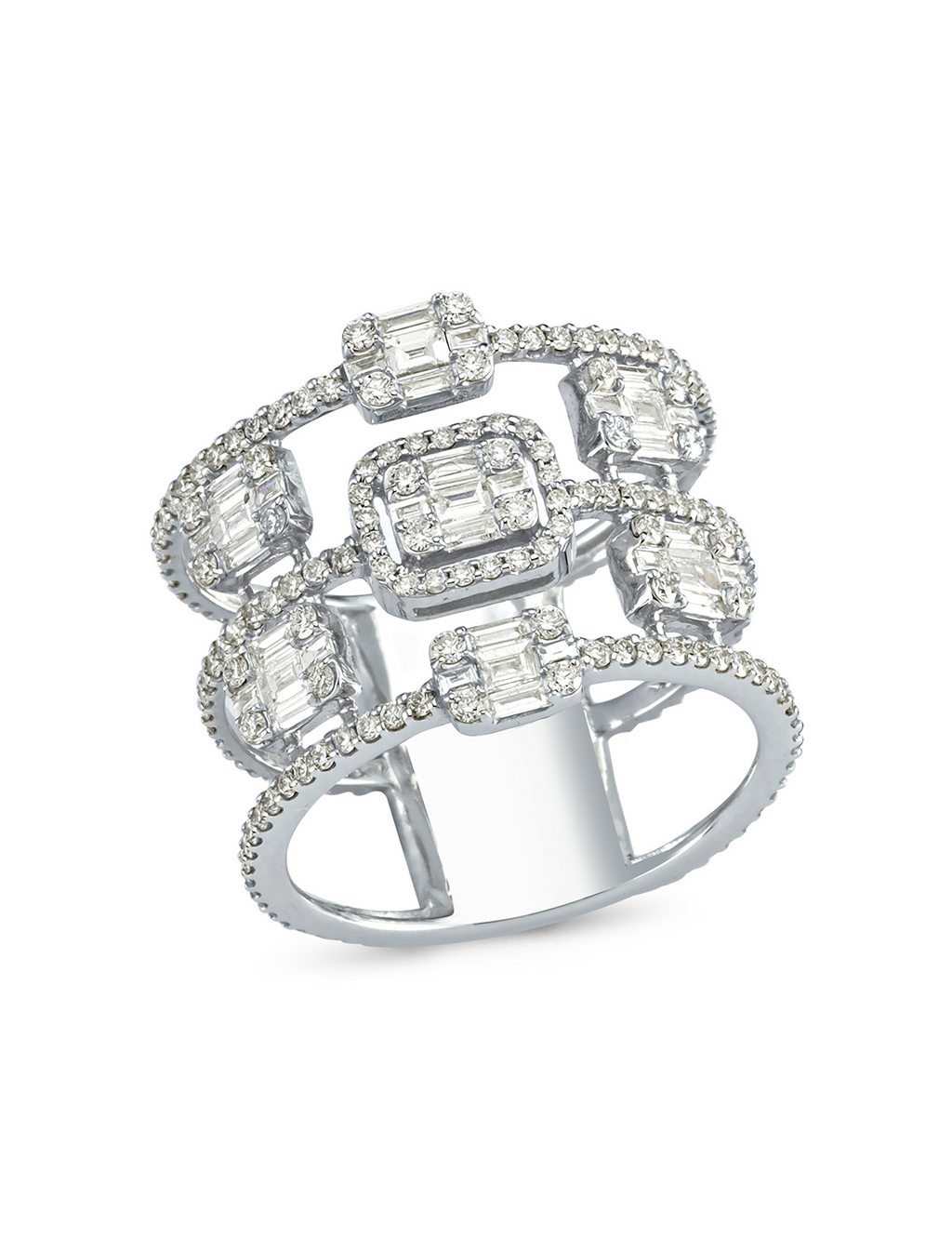 1.38 Carat Baguette Diamond Ring
