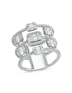 1.38 Carat Baguette Diamond Ring