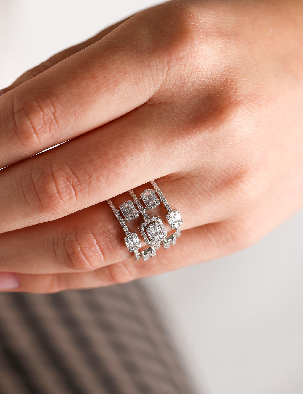 1.38 Carat Baguette Diamond Ring