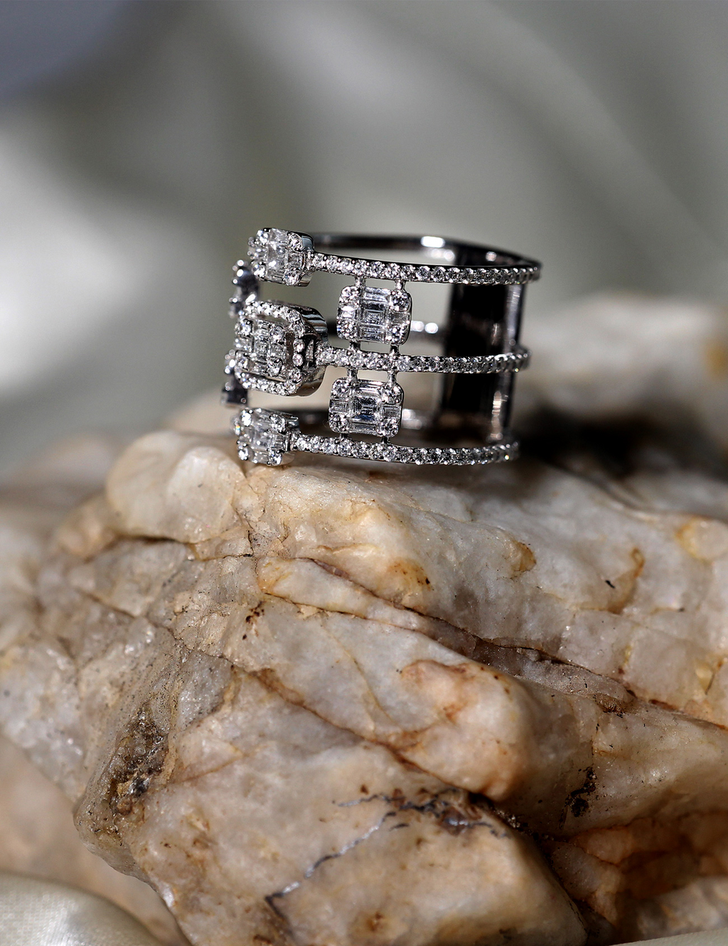 1.38 Carat Baguette Diamond Ring