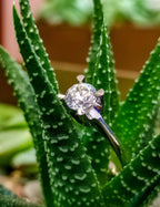 1.01 Carat Almond-Setting Solitaire Diamond Ring