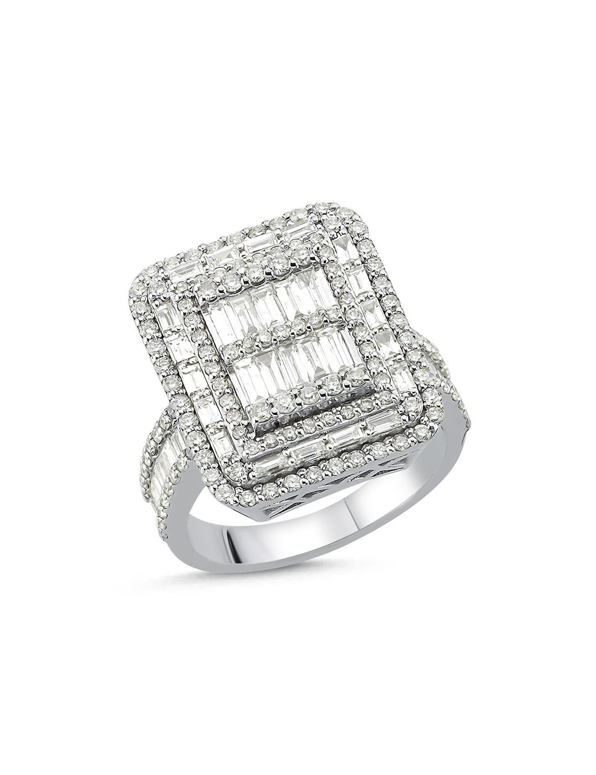 1.82 Carat Baguette Diamond Ring