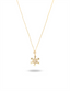 Snowflake Stone-Set Gold Necklace