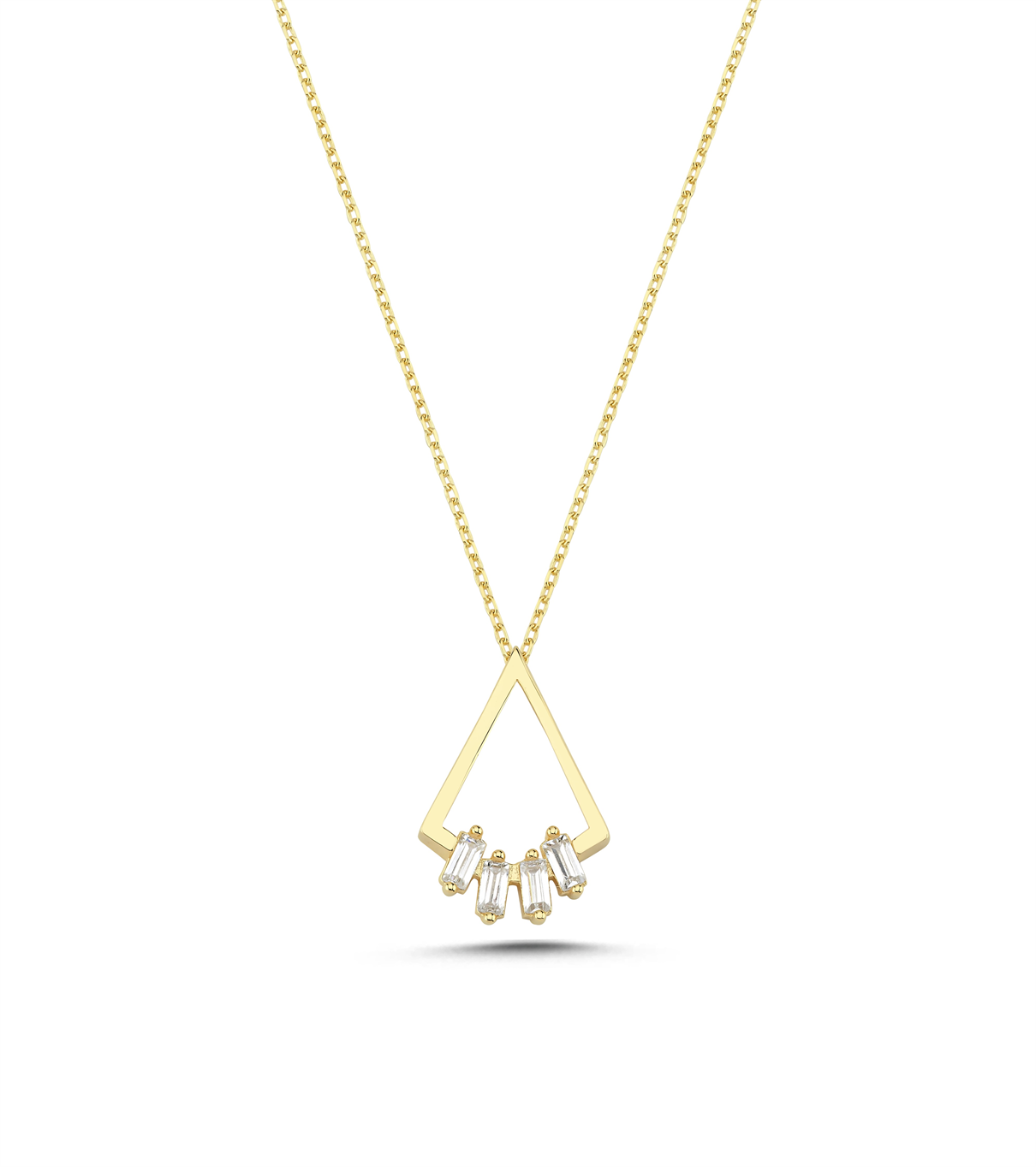Stone-Set Gold Necklace Main image