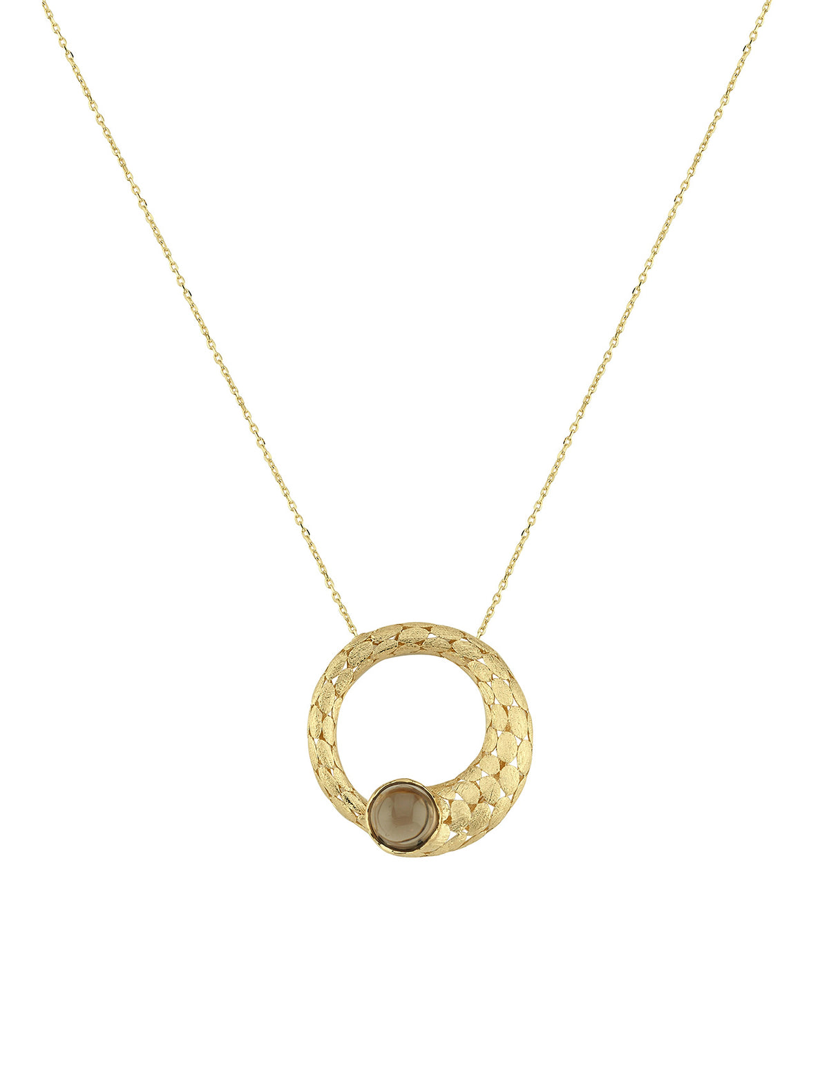 14K Hoop Gold Necklace
