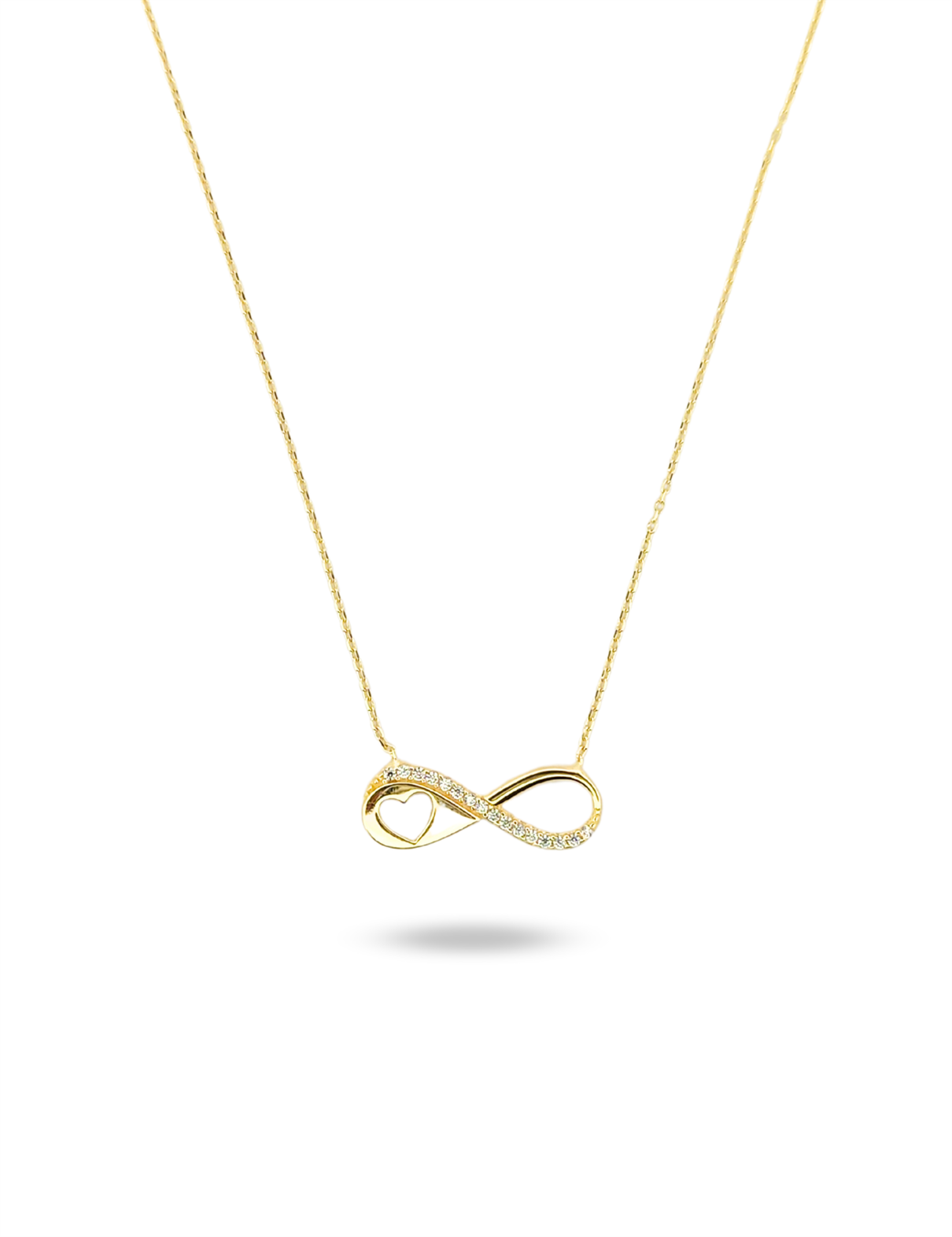 Heart Infinity Gold Necklace Main image