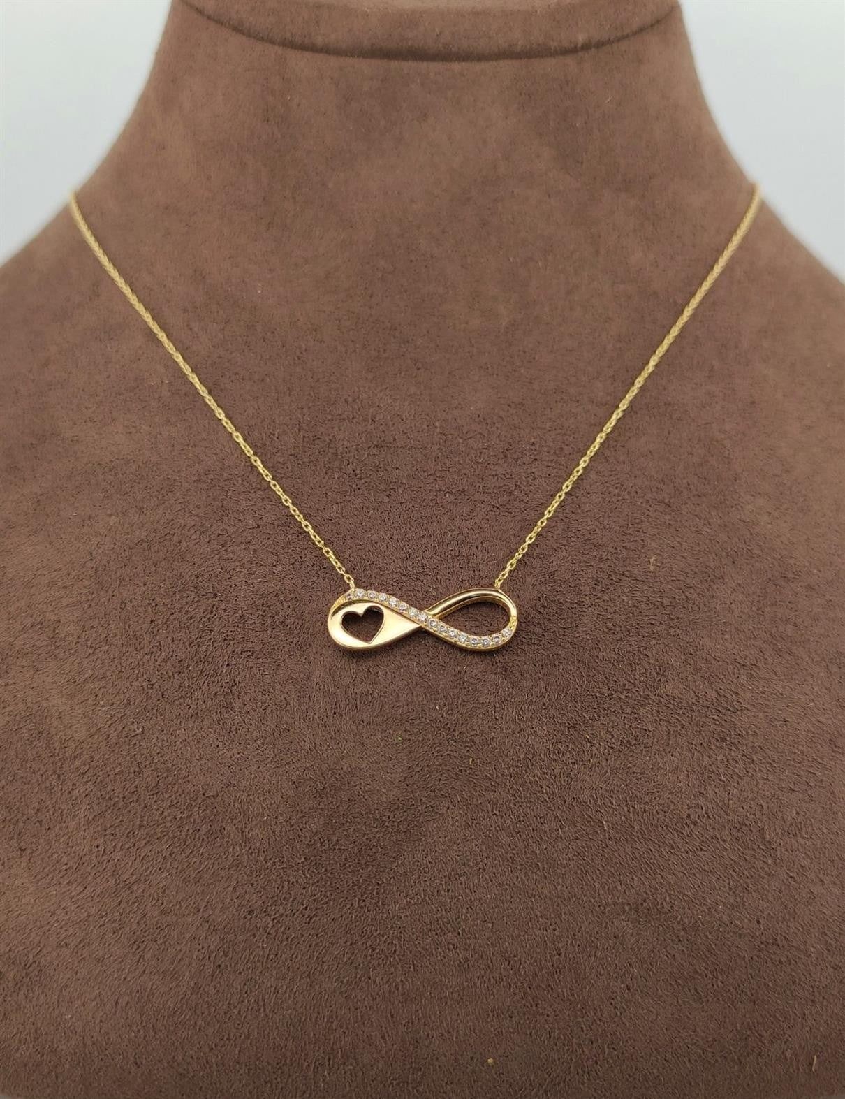 Heart Infinity Gold Necklace