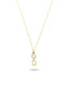 Stone-Set Infinity Vertical Gold Necklace