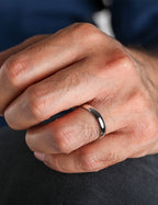White Gold Wedding Band 4mm