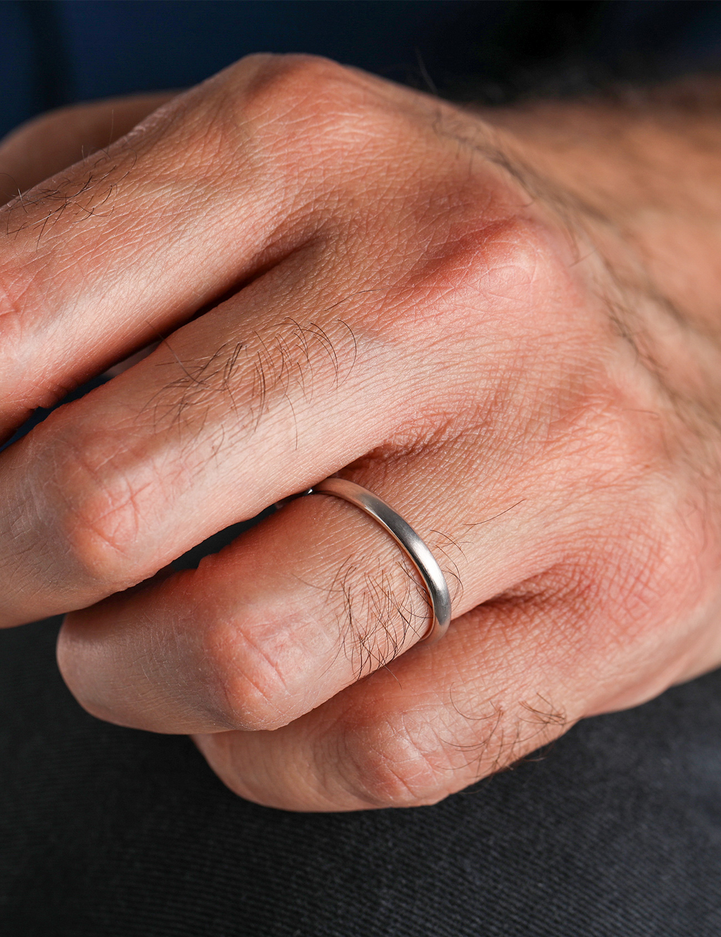 White Gold Wedding Band 2,40mm