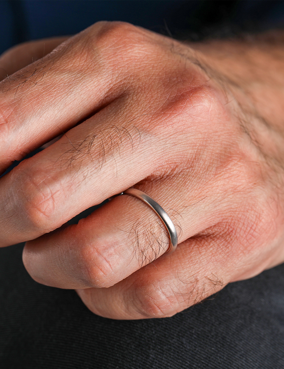 White Gold Wedding Band 2,40mm