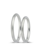 White Gold Wedding Band 2,40mm