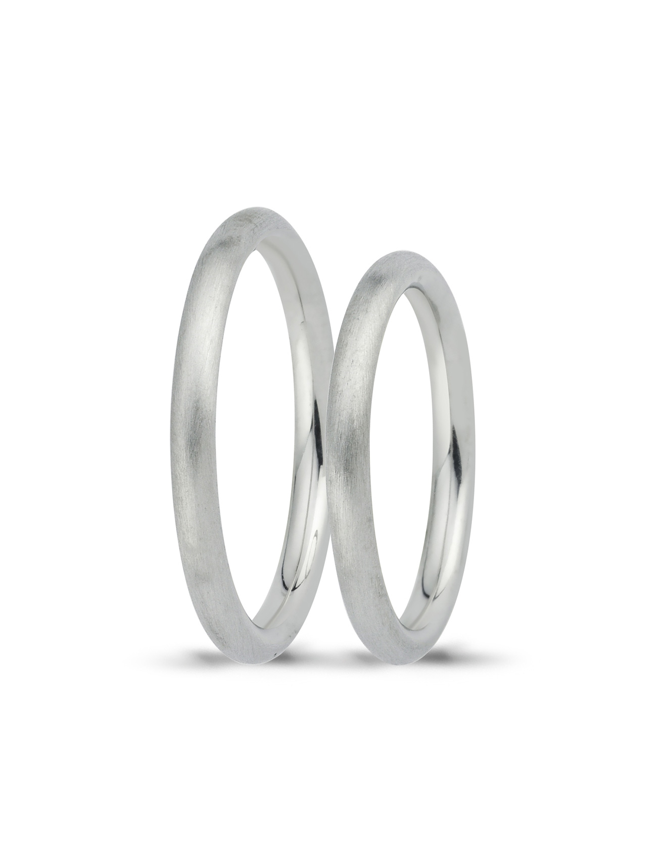 White Gold Wedding Band 2,40mm