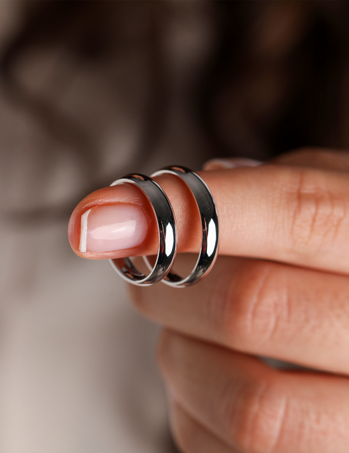 White Gold Wedding Band 4mm