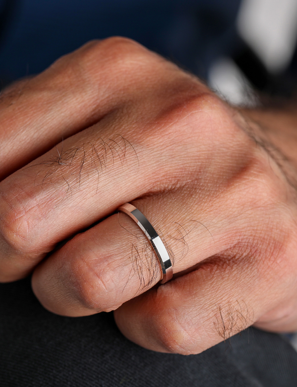 White Gold Wedding Band 3mm