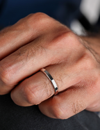 White Gold Wedding Band 3mm