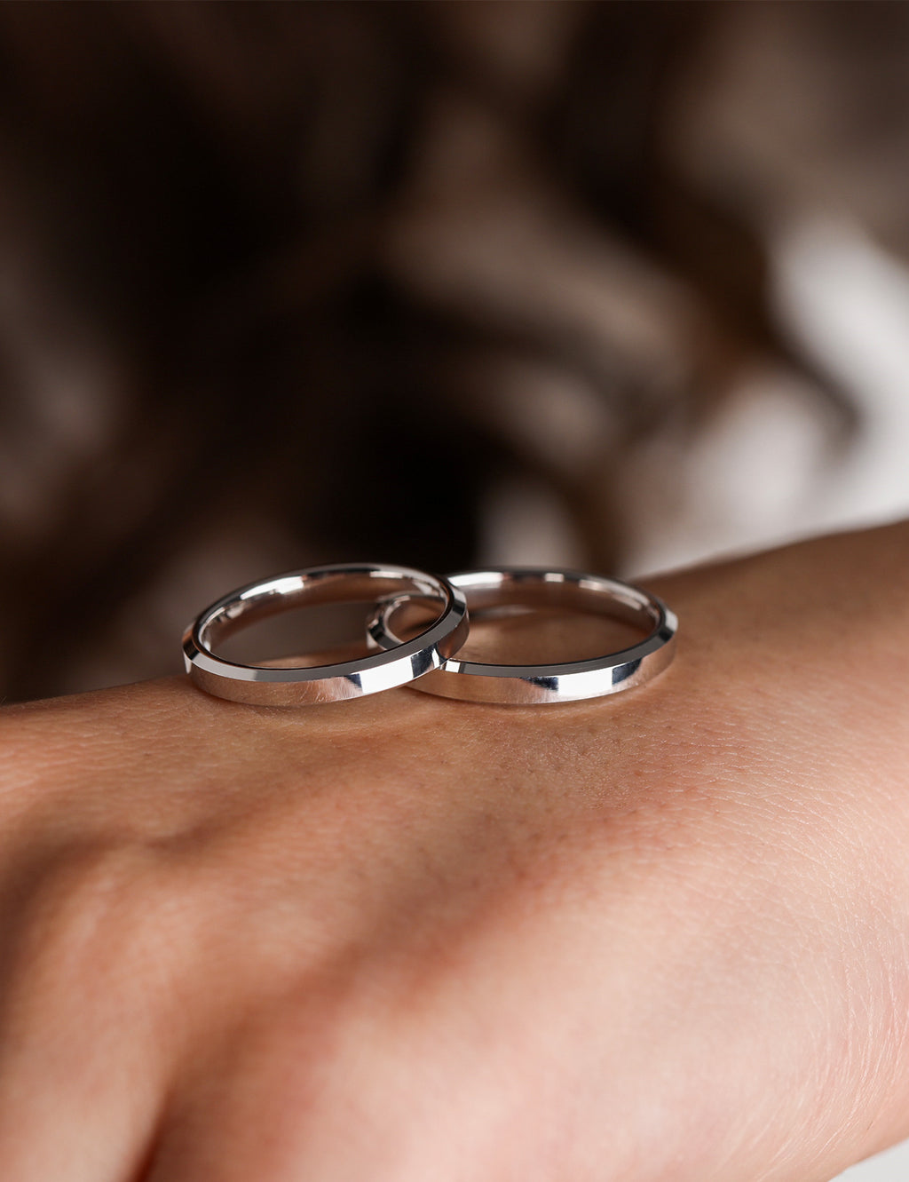 White Gold Wedding Band 3mm