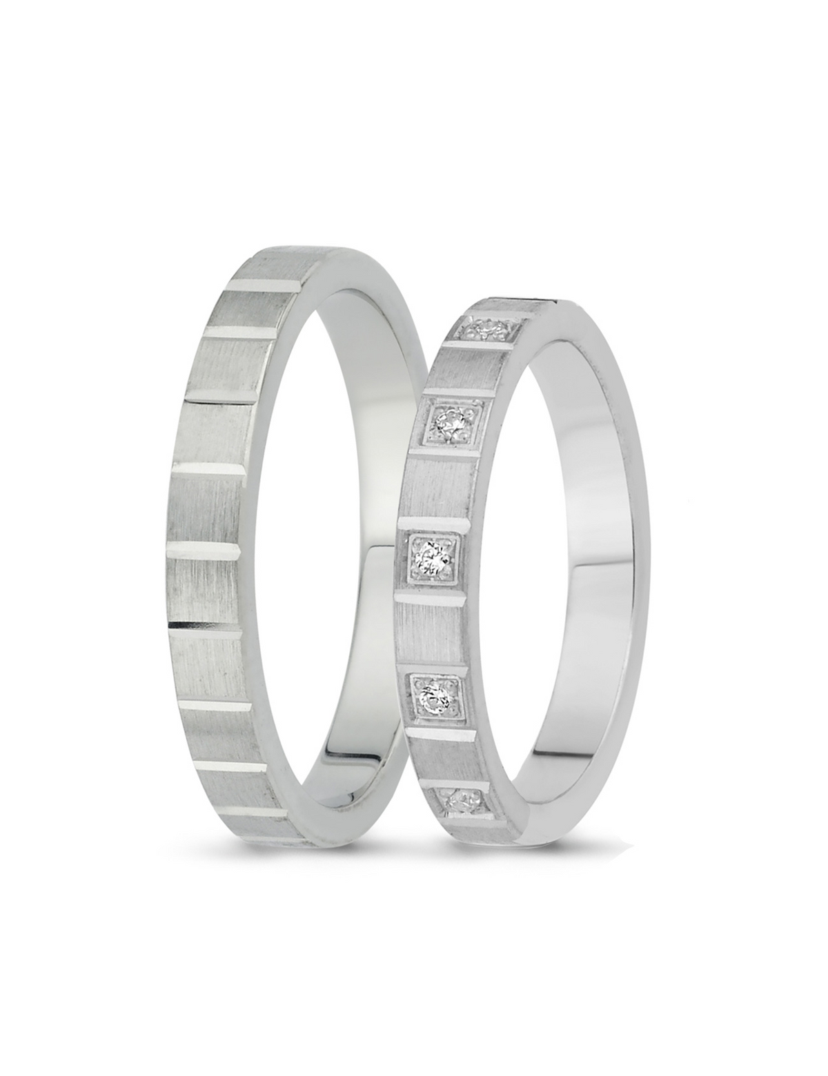 White Gold Wedding Band 3mm