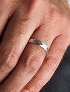 White Gold Wedding Band 4mm