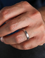 White Gold Wedding Band 4mm