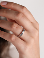 White Gold Wedding Band 4mm