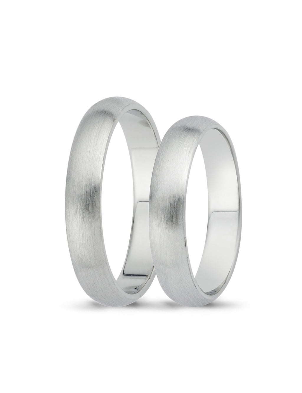 White Gold Wedding Band 4mm
