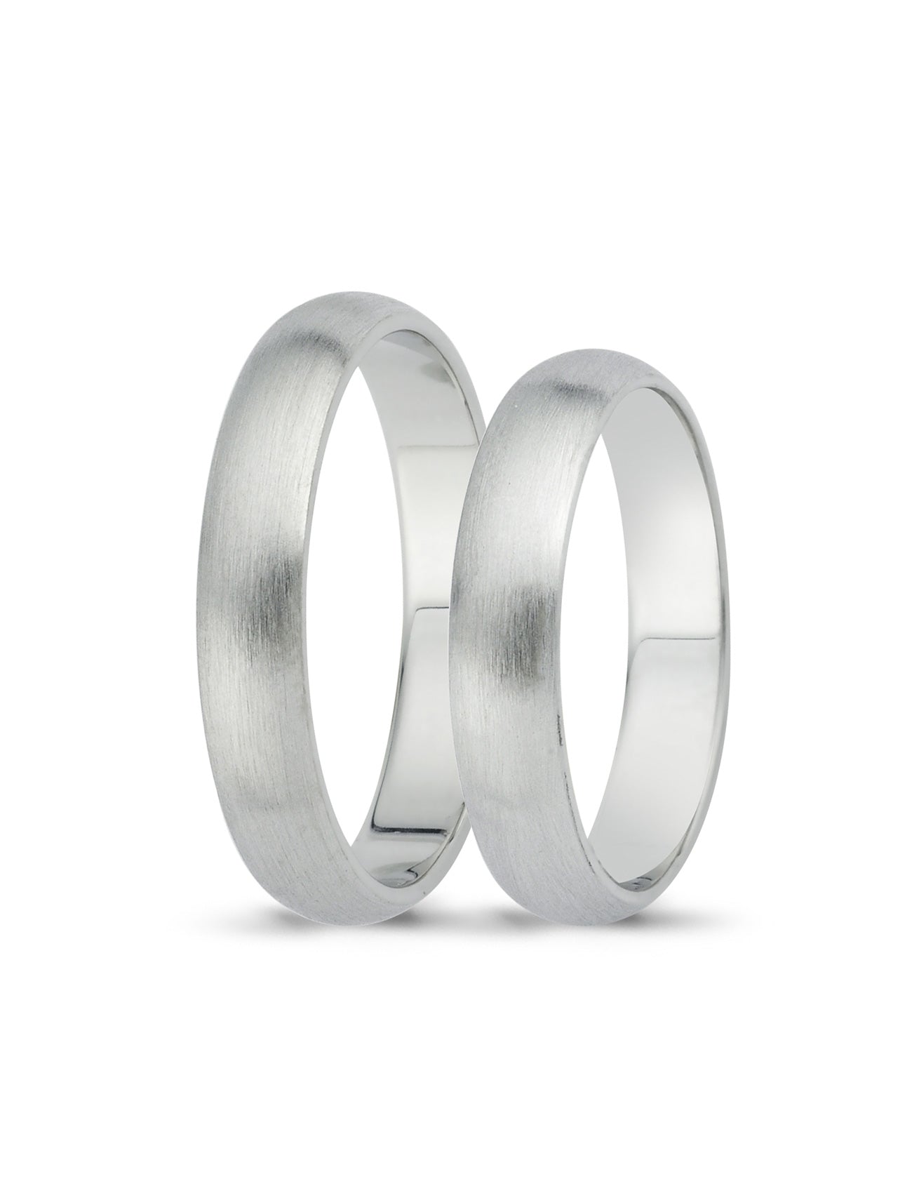 White Gold Wedding Band 4mm