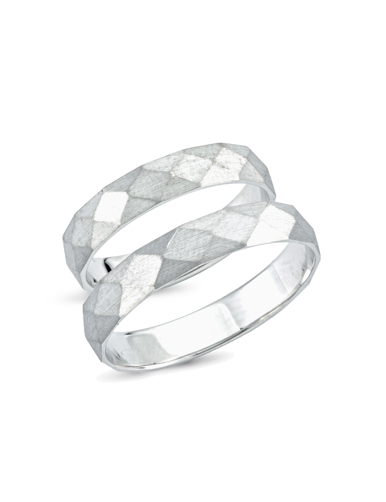 White Gold Wedding Band 4mm Main image